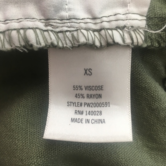 SOLD Blue Rain Green Scalloped Hem Shorts #083 - Picture 7 of 8